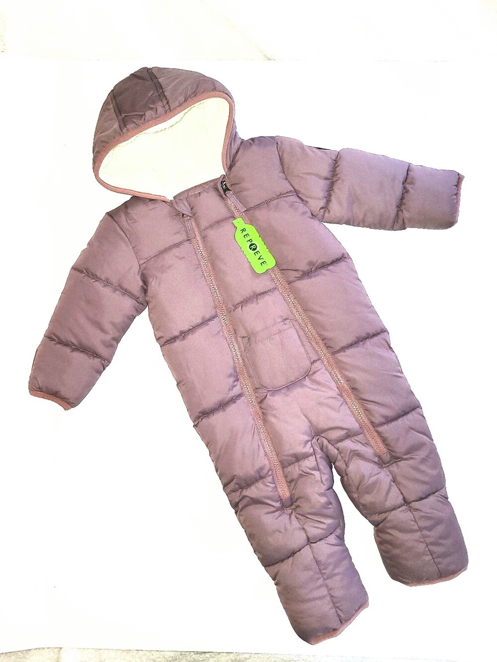 NWT Free Country Quilted Puffer Baby Snowsuit Winter Bunting Size 9-12 Months - Picture 6 of 16
